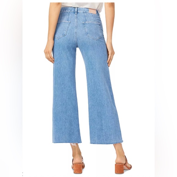 PAIGE Anessa High Rise Ankle Wide Leg Jeans in Kara Destructed Size 26 - Picture 4 of 12